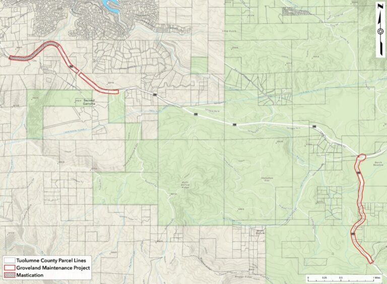 Map of Groveland Maintenance Project