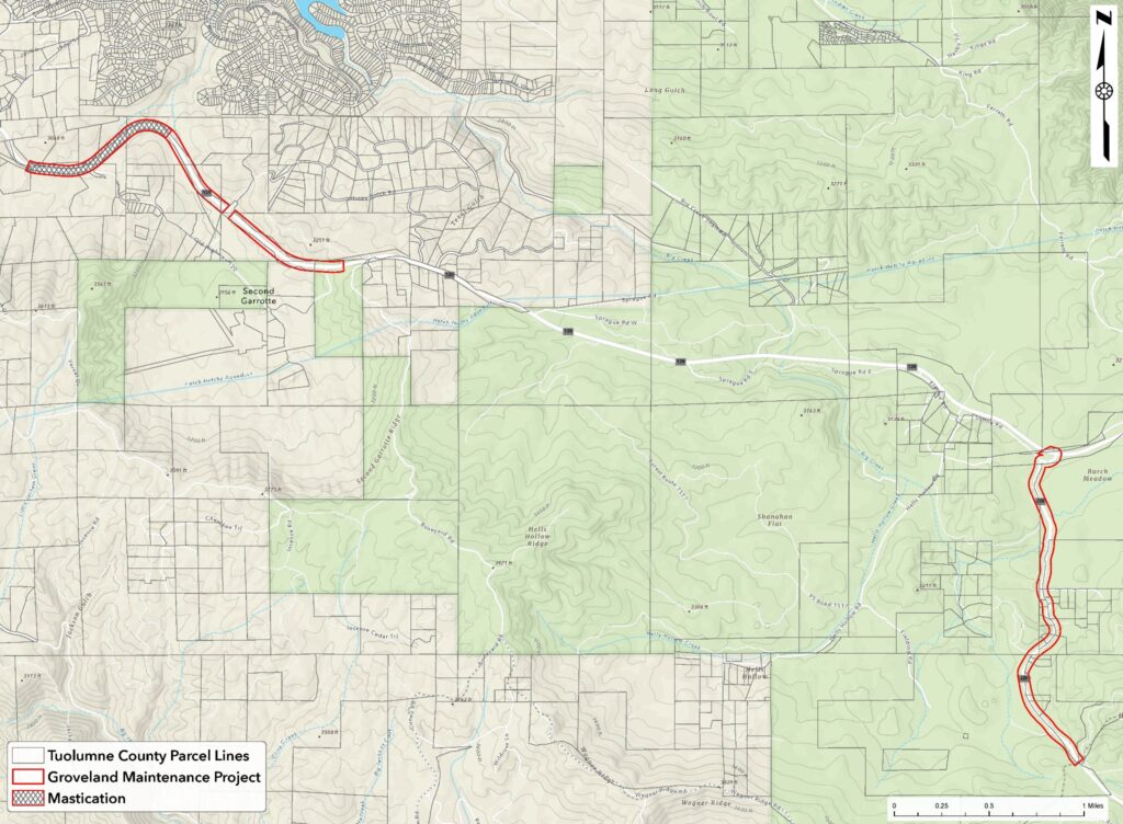 Map of Groveland Maintenance Project